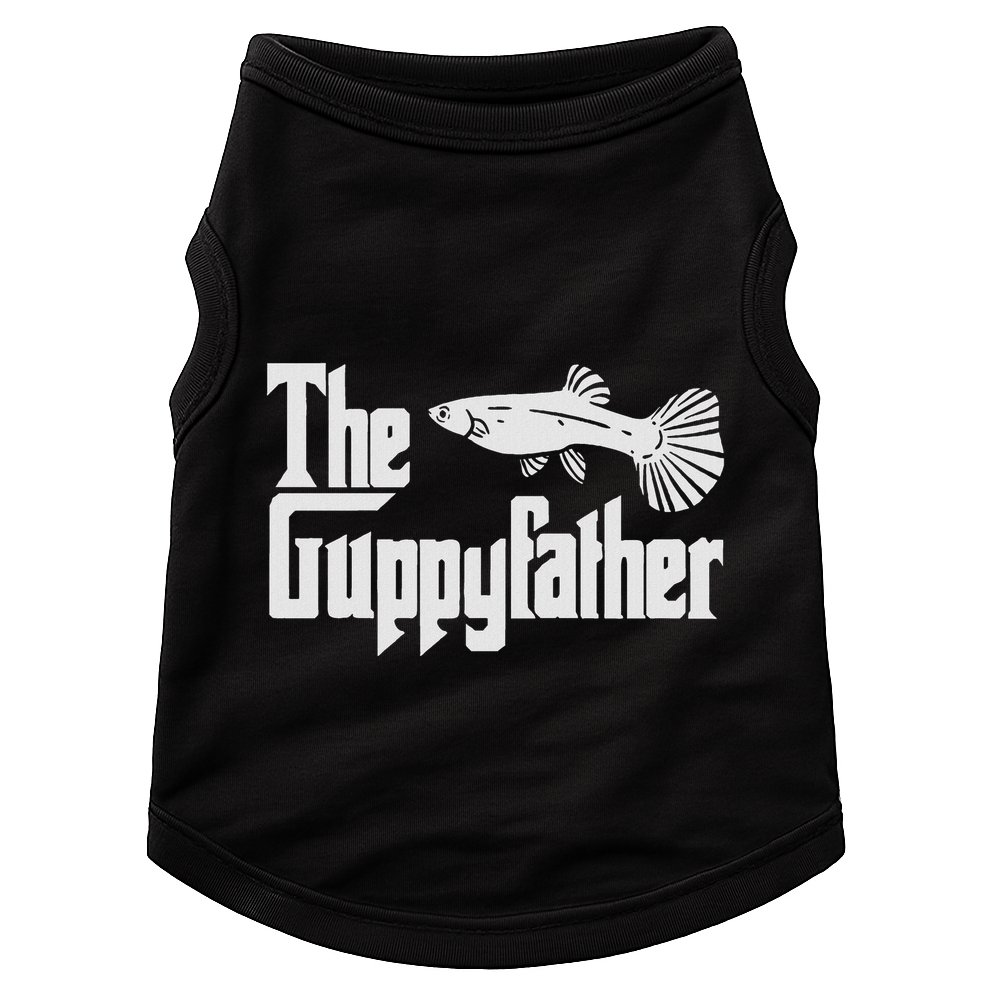 Funny Fathers Day The Guppy Father Fish Aquarium Pet Dad Doggie Tank