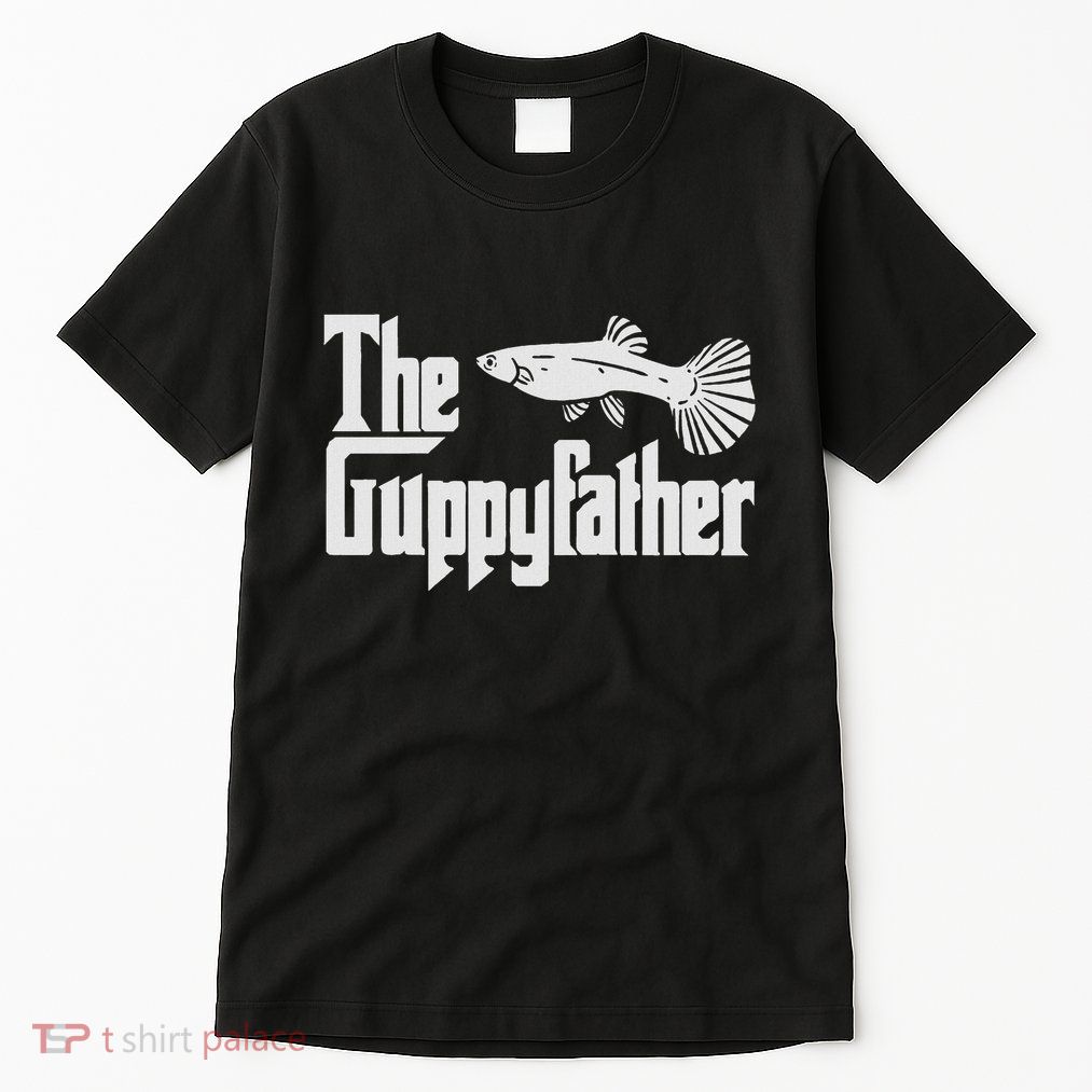 Funny Fathers Day The Guppy Father Fish Aquarium Pet Dad Tall T-Shirt