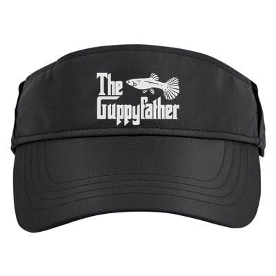 Funny Fathers Day The Guppy Father Fish Aquarium Pet Dad Adult Drive Performance Visor
