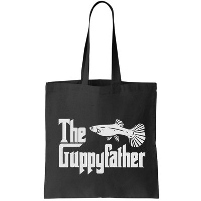 Funny Fathers Day The Guppy Father Fish Aquarium Pet Dad Bag