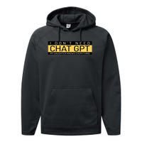 Funny Father's Day Nerd Gift From Daughter To Dad Chat GPT Performance Fleece Hoodie