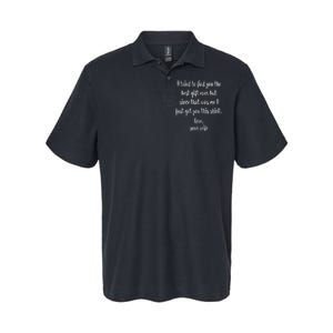 Funny Fathers Day Or Birthday Gift From Wife To Husband Softstyle Adult Sport Polo