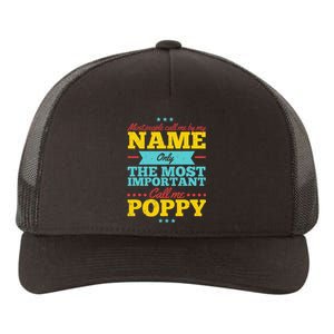 Funny Fathers Day For Poppy Men From Daughter & Son Yupoong Adult 5-Panel Trucker Hat