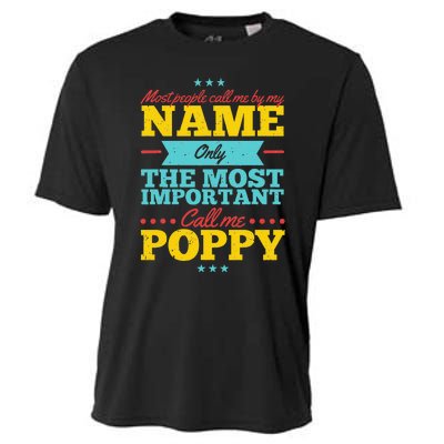 Funny Fathers Day For Poppy Men From Daughter & Son Cooling Performance Crew T-Shirt