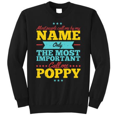 Funny Fathers Day For Poppy Men From Daughter & Son Sweatshirt