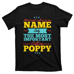 Funny Fathers Day For Poppy Men From Daughter & Son T-Shirt