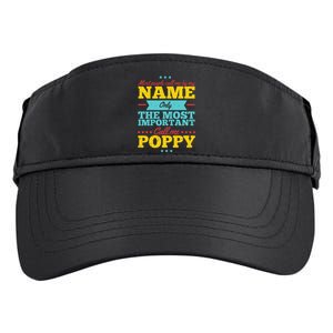 Funny Fathers Day For Poppy Men From Daughter & Son Adult Drive Performance Visor