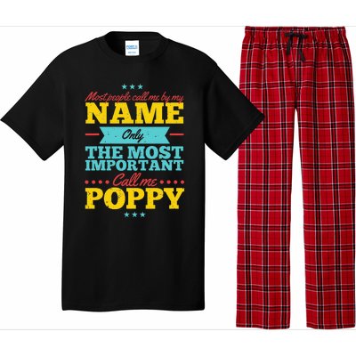 Funny Fathers Day For Poppy Men From Daughter & Son Pajama Set