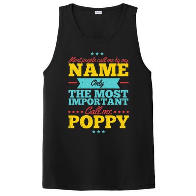 Funny Fathers Day For Poppy Men From Daughter & Son PosiCharge Competitor Tank