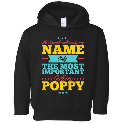 Funny Fathers Day For Poppy Men From Daughter & Son Toddler Hoodie