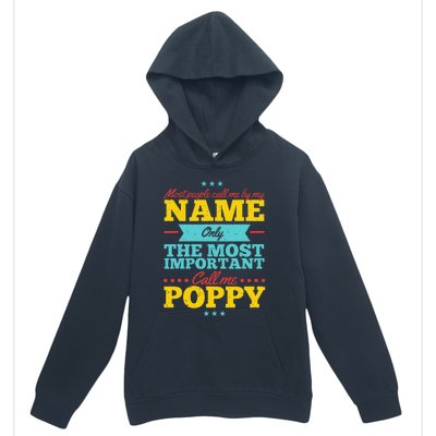 Funny Fathers Day For Poppy Men From Daughter & Son Urban Pullover Hoodie