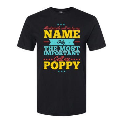 Funny Fathers Day For Poppy Men From Daughter & Son Softstyle CVC T-Shirt