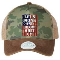 Funny Fireworks Day Drinking Legacy Tie Dye Trucker Hat