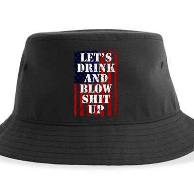 Funny Fireworks Day Drinking Sustainable Bucket Hat