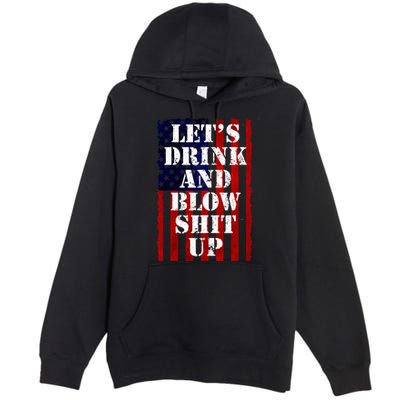 Funny Fireworks Day Drinking Premium Pullover Hoodie
