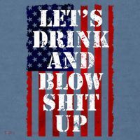 Funny Fireworks Day Drinking Garment-Dyed Sweatshirt