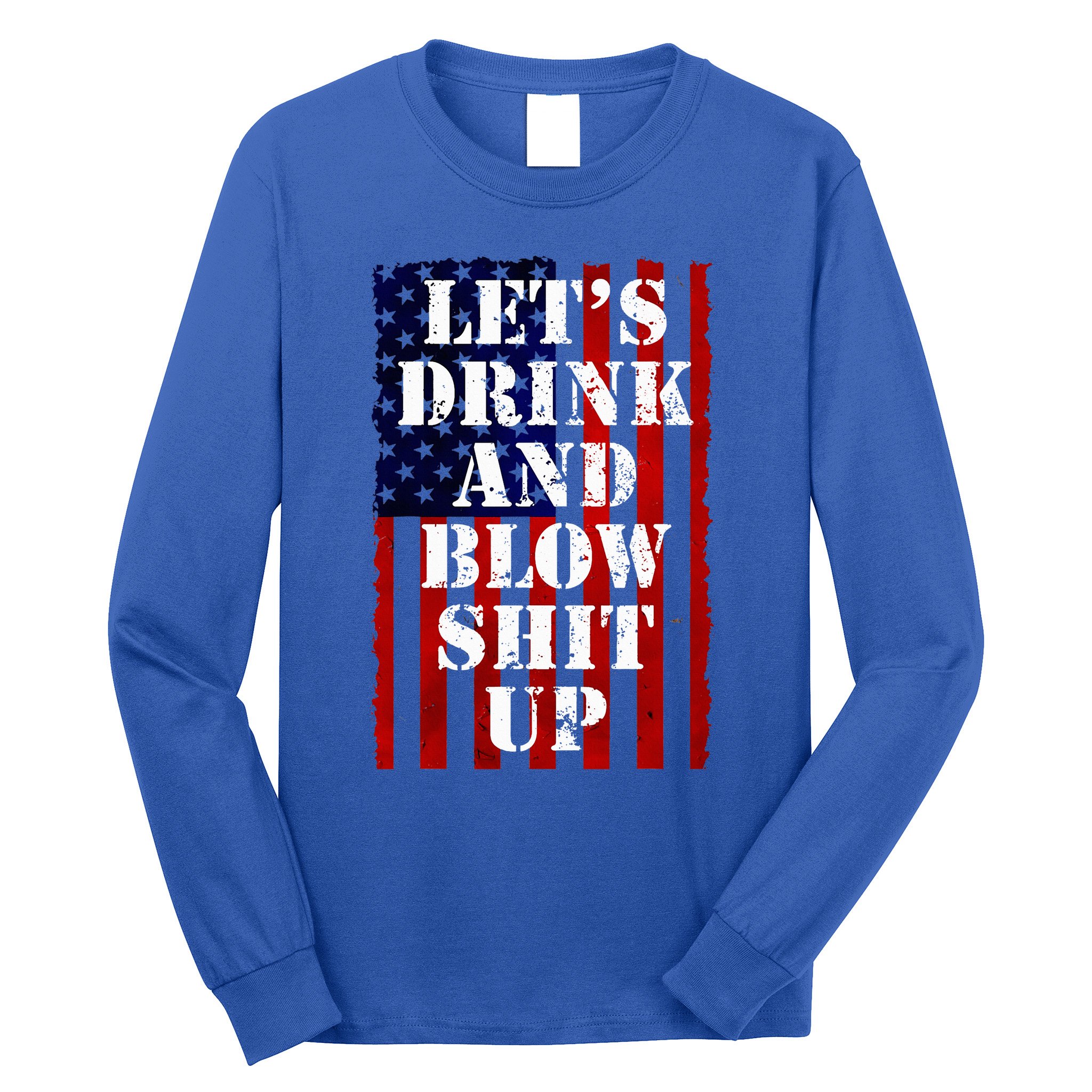 Funny Fireworks Day Drinking Long Sleeve Shirt