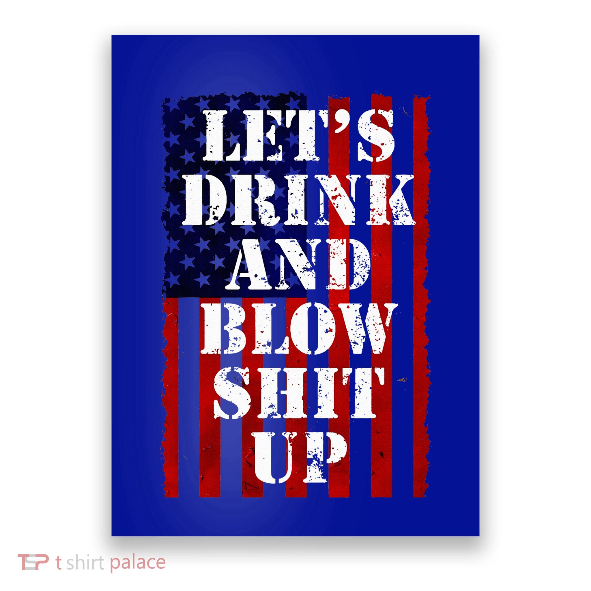 Funny Fireworks Day Drinking Poster