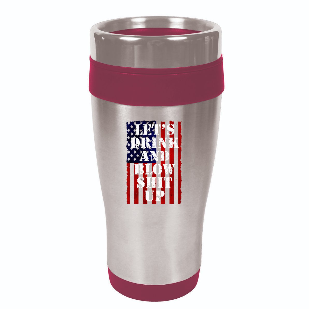 Funny Fireworks Day Drinking 16oz Travel Tumbler