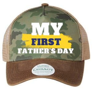 First Fathers Day Tee First Time Dad Father Gift Legacy Tie Dye Trucker Hat