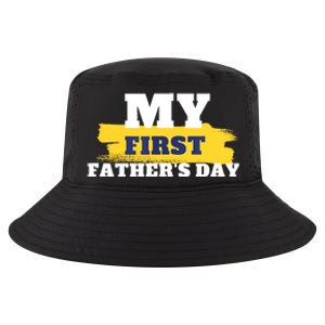 First Fathers Day Tee First Time Dad Father Gift Cool Comfort Performance Bucket Hat