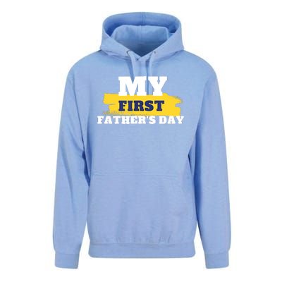 First Fathers Day Tee First Time Dad Father Gift Unisex Surf Hoodie