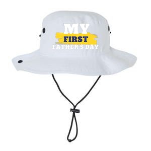 First Fathers Day Tee First Time Dad Father Gift Legacy Cool Fit Booney Bucket Hat