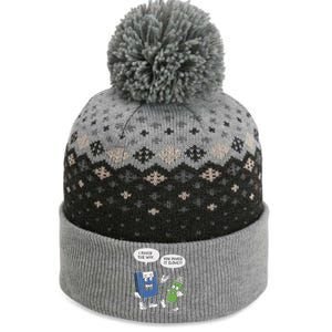 Funny Floppy Disk Vs. Usb Flash Drive Cartoon Design The Baniff Cuffed Pom Beanie