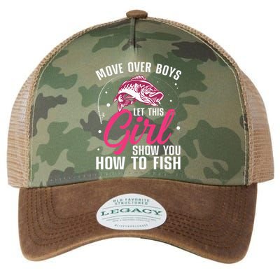 Funny Fishing Design For Fisherman Fishing Lover Legacy Tie Dye Trucker Hat