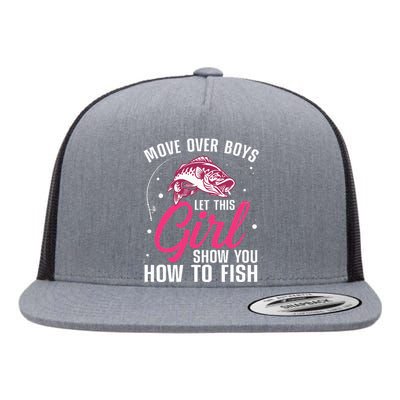 Funny Fishing Design For Fisherman Fishing Lover Flat Bill Trucker Hat