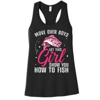 Funny Fishing Design For Fisherman Fishing Lover Women's Racerback Tank