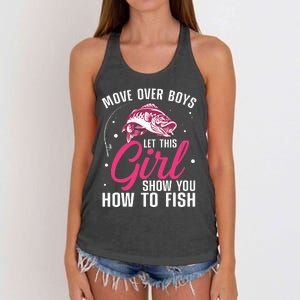 Funny Fishing Design For Fisherman Fishing Lover Women's Knotted Racerback Tank