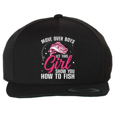 Funny Fishing Design For Fisherman Fishing Lover Wool Snapback Cap