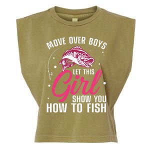 Funny Fishing Design For Fisherman Fishing Lover Garment-Dyed Women's Muscle Tee