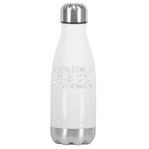 Funny FatherS Day Awesome Like My Daughter Daddy Dad Stainless Steel Insulated Water Bottle