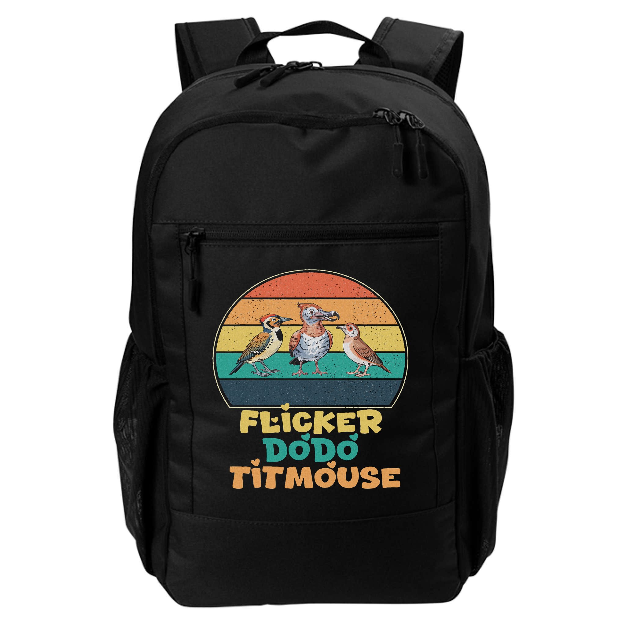 Funny Flicker Dodo Titmouse Bird Watch Nature Lover Backpack