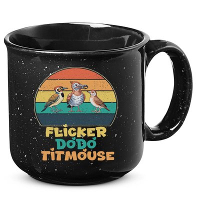 Funny Flicker Dodo Titmouse Bird Watch Nature Lover 15oz Campfire Ceramic Mug
