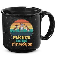 Funny Flicker Dodo Titmouse Bird Watch Nature Lover 15oz Campfire Ceramic Mug