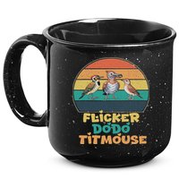 Funny Flicker Dodo Titmouse Bird Watch Nature Lover 15oz Campfire Ceramic Mug