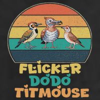 Funny Flicker Dodo Titmouse Bird Watch Nature Lover Beanie