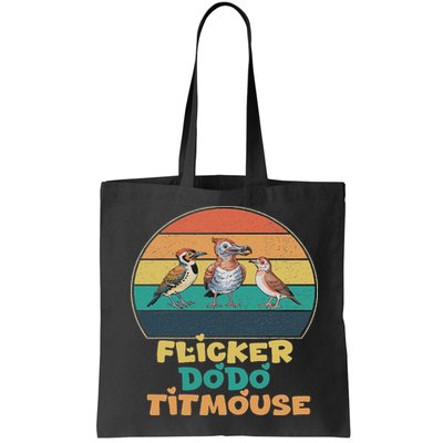 Funny Flicker Dodo Titmouse Bird Watch Nature Lover Bag