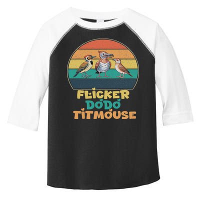 Funny Flicker Dodo Titmouse Bird Watch Nature Lover Toddler Fine Jersey T-Shirt