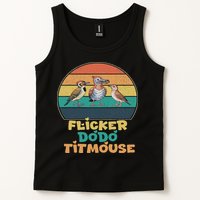 Funny Flicker Dodo Titmouse Bird Watch Nature Lover Tank Top