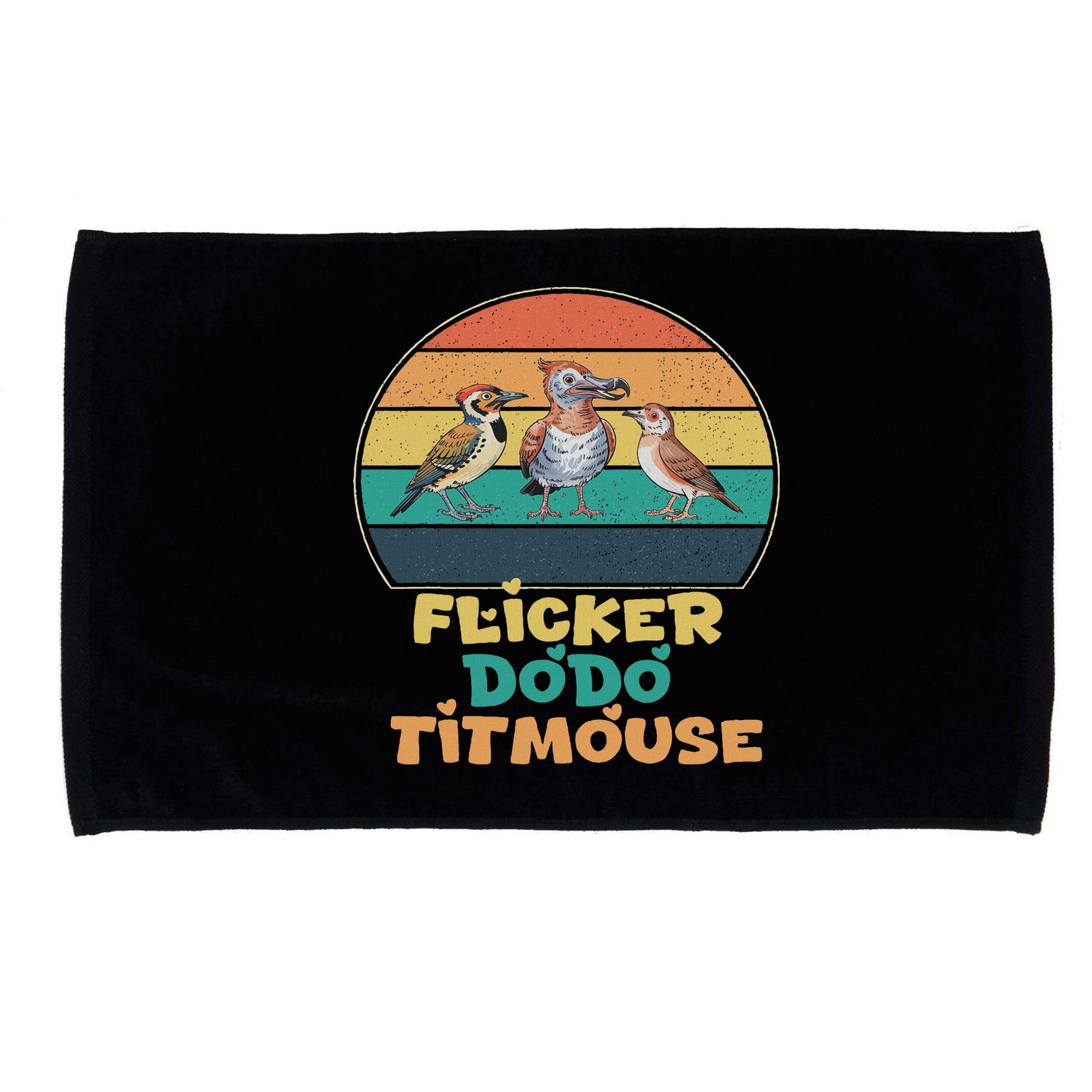 Funny Flicker Dodo Titmouse Bird Watch Nature Lover Microfiber Hand Towel
