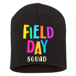 Field Fun Day Squad School Trip Vibes Teachers Short Acrylic Beanie