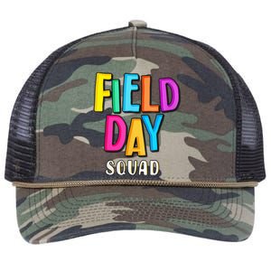 Field Fun Day Squad School Trip Vibes Teachers Retro Rope Trucker Hat Cap