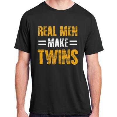 Funny Father's Day Humor Novelty for Twins Dad Adult ChromaSoft Performance T-Shirt