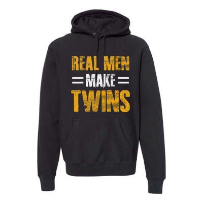 Funny Father's Day Humor Novelty for Twins Dad Premium Hoodie