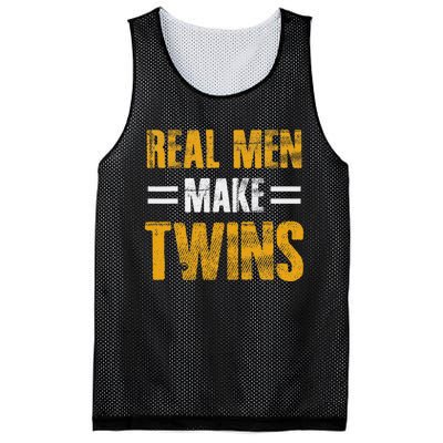 Funny Father's Day Humor Novelty for Twins Dad Mesh Reversible Basketball Jersey Tank