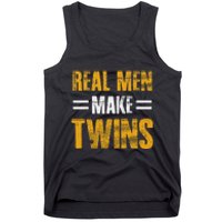 Funny Father's Day Humor Novelty for Twins Dad Tank Top